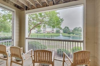 Private balcony or patio